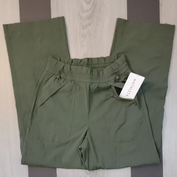 Athleta XS Trekkie Parachute Pants Aspen Olive - Picture 6 of 9